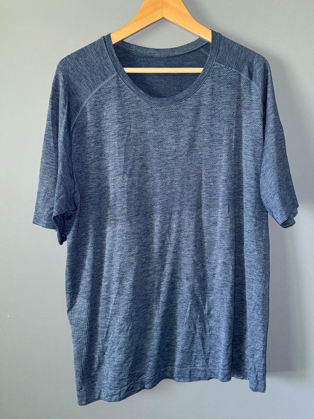 Lululemon Metal Tech Short Sleeve shirt in blue